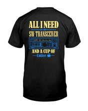 Load image into Gallery viewer, "Vintage Ham Radio Operator - All I Need" Premium T-Shirt - Black - Back