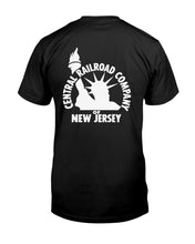 Load image into Gallery viewer, "Vintage Central Railroad Company, New Jersey" Premium T-Shirt - Black - Back