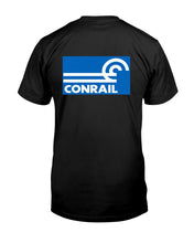 Load image into Gallery viewer, "Vintage Conrail Railroad" Premium T-Shirt - Black - Back
