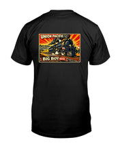 Load image into Gallery viewer, "Vintage Union Pacific Railroad - The Big Boy 4014" Premium T-Shirt - Black - Back
