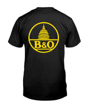 Load image into Gallery viewer, "Vintage Baltimore & Ohio Railroad" Premium T-Shirt - Black - Back