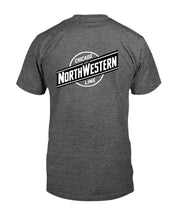 Load image into Gallery viewer, "Vintage Chicago and North Western Railroad" Premium T-Shirt - Dark Heather - Back