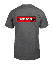 Load image into Gallery viewer, "Vintage KITS - LIVE 105.3 FM, San Francisco" Premium T-Shirt - Dark Heather - Back