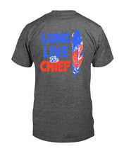 Load image into Gallery viewer, "Vintage Long Live The Chief Wahoo" Premium T-Shirt 2 - Dark Heather - Back