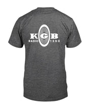 Load image into Gallery viewer, "Vintage KGB Radio 1360 San Diego" Premium T-Shirt - Dark Heather - Back