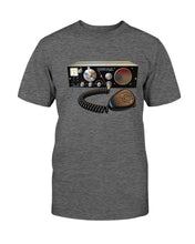 Load image into Gallery viewer, "Vintage Citizens Band Radio Circa 1965 Courier 1M" Premium T-Shirt - Dark Heather - Front