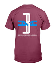 Load image into Gallery viewer, "Vintage BM Boston And Maine Railroad" Premium T-Shirt - Maroon - Back