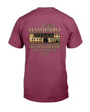 Load image into Gallery viewer, "Vintage Ham Radio - Licensed Operator" Premium T-Shirt - Maroon - Back
