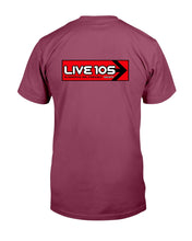 Load image into Gallery viewer, "Vintage KITS - LIVE 105.3 FM, San Francisco" Premium T-Shirt - Maroon - Back