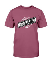 Load image into Gallery viewer, "Vintage Chicago and North Western Railroad" Premium T-Shirt - Maroon - Front