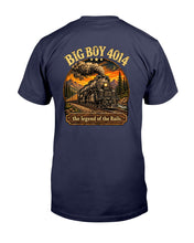Load image into Gallery viewer, "Vintage Union Pacific Big Boy No. 4014 Steam Train Railroad Legend" Premium T-Shirt - Navy - Back