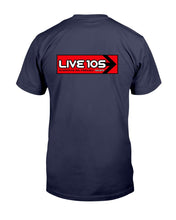 Load image into Gallery viewer, "Vintage KITS - LIVE 105.3 FM, San Francisco" Premium T-Shirt - Navy - Back
