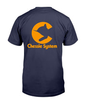 Load image into Gallery viewer, "Vintage Chessie System Railroad" Premium T-Shirt - Navy - Back