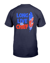 Load image into Gallery viewer, "Vintage Long Live The Chief Wahoo" Premium T-Shirt 2 - Navy - Back