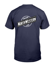 Load image into Gallery viewer, "Vintage Chicago and North Western Railroad" Premium T-Shirt - Navy - Back