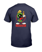 Load image into Gallery viewer, "Vintage Marvin The Martian" Premium T-Shirt - Navy - Back