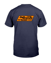 Load image into Gallery viewer, "Vintage Rio Grande Action Railroad" Premium T-Shirt - Navy - Back