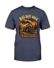 Load image into Gallery viewer, "Vintage Union Pacific Big Boy No. 4014 Steam Train Railroad Legend" Premium T-Shirt - Navy - Front