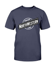 Load image into Gallery viewer, "Vintage Chicago and North Western Railroad" Premium T-Shirt - Navy - Front