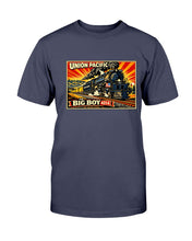 Load image into Gallery viewer, "Vintage Union Pacific Railroad - The Big Boy 4014" Premium T-Shirt - Navy - Front