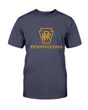 Load image into Gallery viewer, "Vintage Pennsylvania Railroad" Premium T-Shirt - Navy - Front