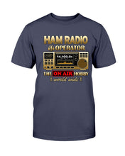Load image into Gallery viewer, "Vintage Ham Radio Operator" Premium T-Shirt - Navy - Front