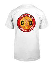 Load image into Gallery viewer, "Vintage CB Citizens Band Amateur Radio" Premium T-Shirt - White - Back