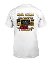 Load image into Gallery viewer, "Vintage Ham Radio Operator" Premium T-Shirt - White - Back