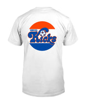 Load image into Gallery viewer, "Vintage Defunct Minnesota Kicks Football" Premium T-Shirt - White - Back