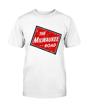 Load image into Gallery viewer, "Vintage The Milwaukee Road - Railroad" Premium T-Shirt - White - Front