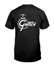 Load image into Gallery viewer, "Vintage Gretsch Drums" Premium T-Shirt - Black - Back
