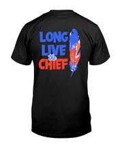 Load image into Gallery viewer, "Vintage Long Live The Chief Wahoo" Premium T-Shirt 2 - Black - Back
