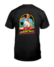 Load image into Gallery viewer, "Vintage Gilbert Chemistry Set 1954" Premium T-Shirt - Black - Back
