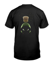 Load image into Gallery viewer, "Vintage Modern Marvin The Martian" Premium T-Shirt - Black - Back

