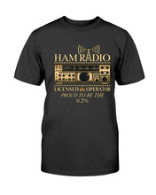 Load image into Gallery viewer, "Vintage Ham Radio - Licensed Operator" Premium T-Shirt - Black - Front
