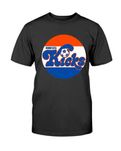 Load image into Gallery viewer, "Vintage Defunct Minnesota Kicks Football" Premium T-Shirt - Black - Front
