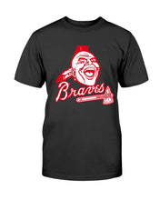 Load image into Gallery viewer, "Vintage Atlanta Braves Screaming Indian" Premium T-Shirt - Black - Front
