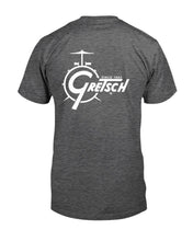 Load image into Gallery viewer, "Vintage Gretsch Drums" Premium T-Shirt - Dark Heather - Back
