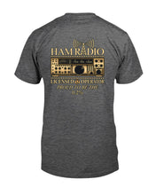 Load image into Gallery viewer, "Vintage Ham Radio - Licensed Operator" Premium T-Shirt - Dark Heather - Back
