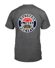 Load image into Gallery viewer, "Vintage Southern Pacific Lines Railroad" Premium T-Shirt - Dark Heather - Back
