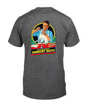 Load image into Gallery viewer, "Vintage Gilbert Chemistry Set 1954" Premium T-Shirt - Dark Heather - Back
