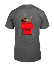 Load image into Gallery viewer, "Vintage Snoop Dogg Snoopy" Premium T-Shirt - Dark Heather - Back
