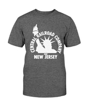 Load image into Gallery viewer, "Vintage Central Railroad Company, New Jersey" Premium T-Shirt - Dark Heather - Front
