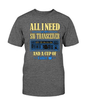 Load image into Gallery viewer, "Vintage Ham Radio Operator - All I Need" Premium T-Shirt - Dark Heather - Front
