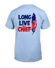 Load image into Gallery viewer, "Vintage Long Live The Chief Wahoo" Premium T-Shirt - Light Blue - Back

