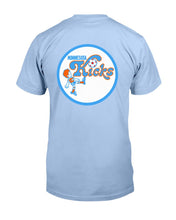 Load image into Gallery viewer, "Vintage Defunct Minnesota Kicks Football" Premium T-Shirt 1 - Light Blue - Back
