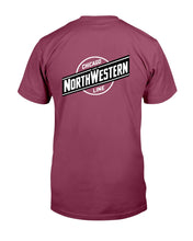 Load image into Gallery viewer, "Vintage Chicago and North Western Railroad" Premium T-Shirt - Maroon - Back
