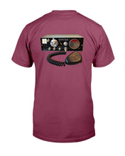 Load image into Gallery viewer, "Vintage Citizens Band Radio Circa 1965 Courier 1M" Premium T-Shirt - Maroon - Back
