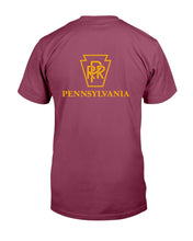 Load image into Gallery viewer, "Vintage Pennsylvania Railroad" Premium T-Shirt - Maroon - Back
