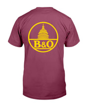 Load image into Gallery viewer, "Vintage Baltimore &amp; Ohio Railroad" Premium T-Shirt - Maroon - Back
